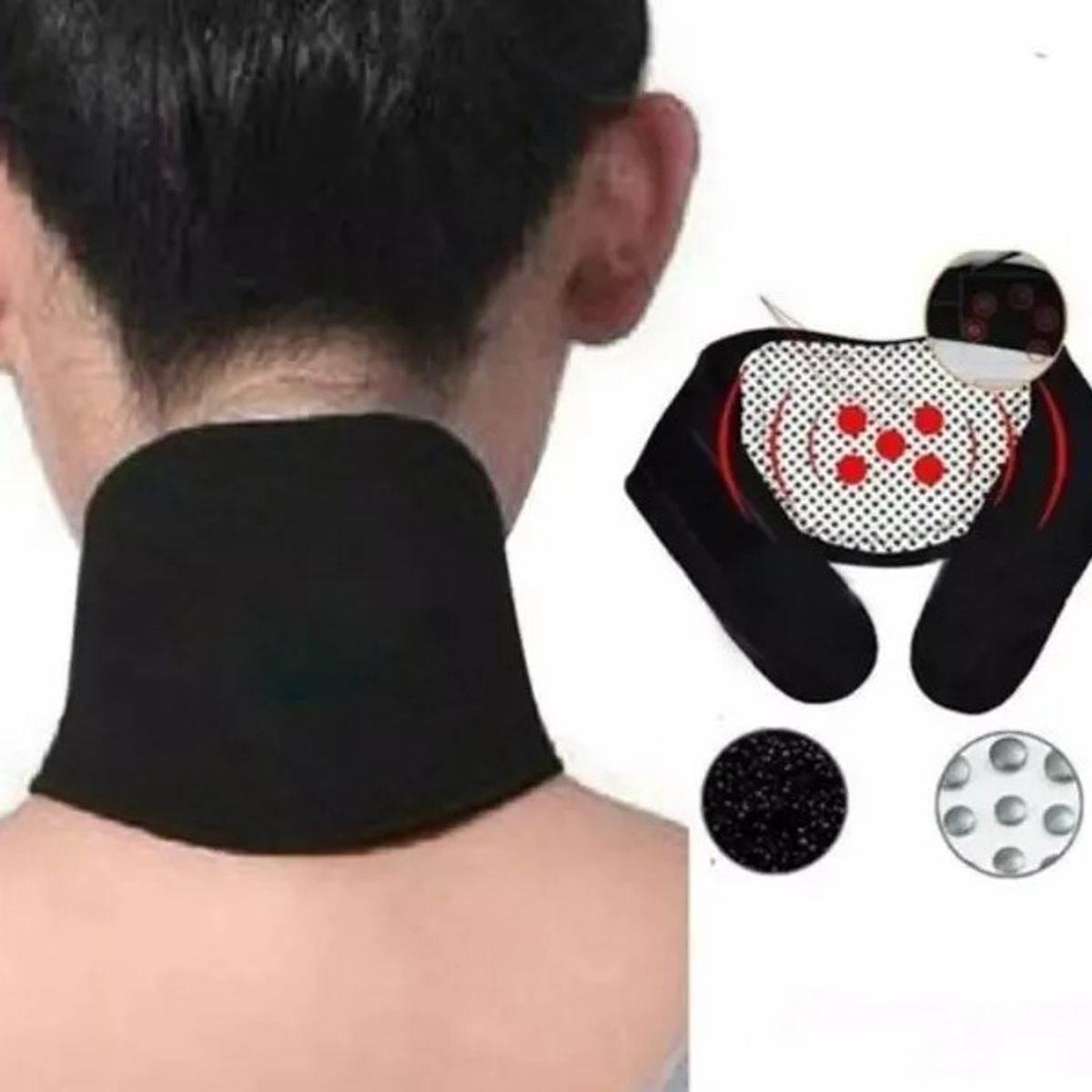 GENERICO - Faja Soporte Magnético Cervical Alivio Del Dolor Imanes