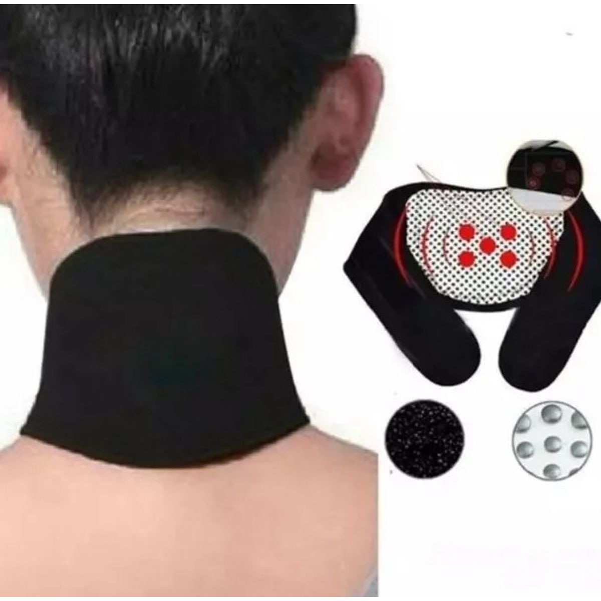 GENERICO - Faja Soporte Magnético Cervical Alivio Del Dolor Imanes