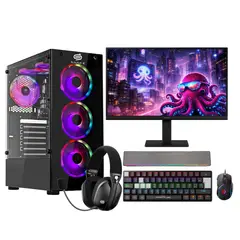 SNAKE GAMER - PC + Monitor 22” Ryzen 5 5600GT 16GB RAM 512GB