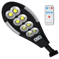 BAZUCA - Foco Solar Led 400w Exterior Sensor Movimiento Ip66 Reflector Alta Potencia Patio Jardín Parcela