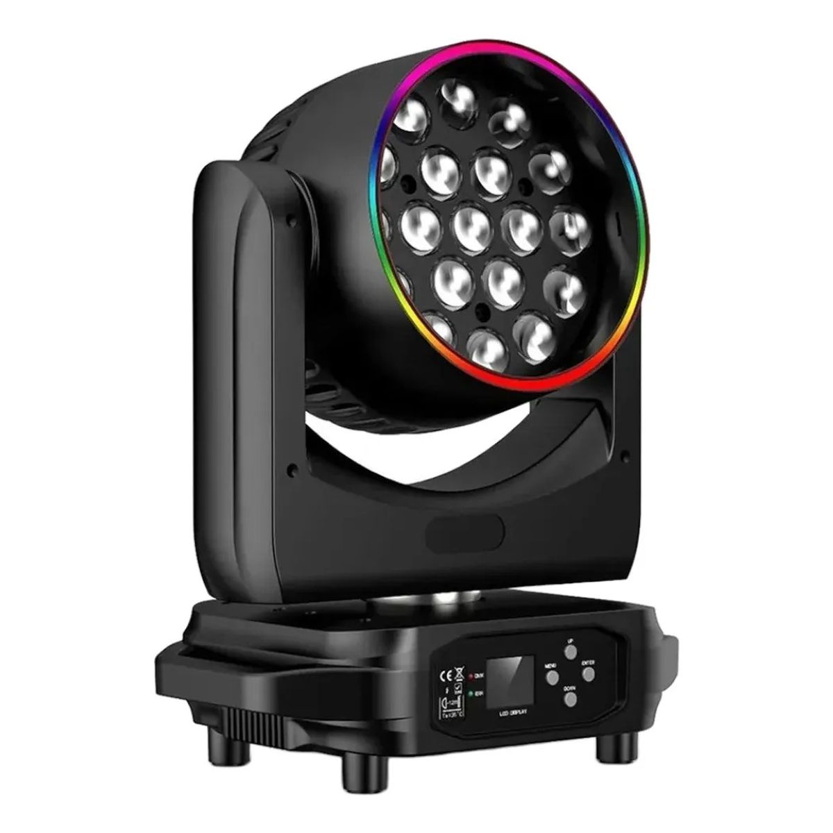 GENERICO - Cabezal Led Giratorio 200w Rgbw Dmx 512 Disco Laser