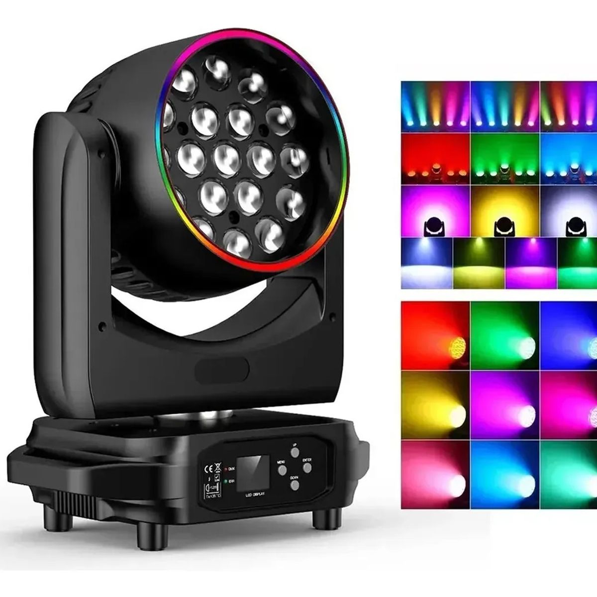 GENERICO - Cabezal Led Giratorio 200w Rgbw Dmx 512 Disco Laser