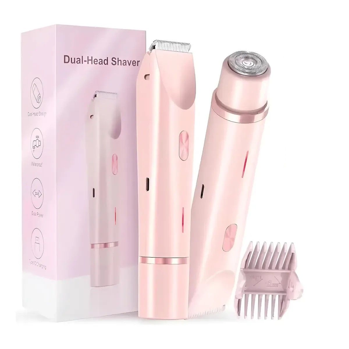 GENERICO - Depiladora De Bikini Para Mujer Electrica Doble Cabeza 2in1 BELUG