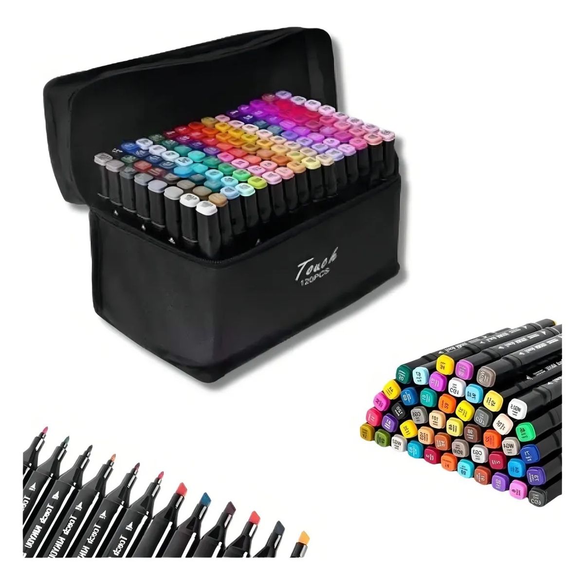 SHOP EHOME BAG - Marcadores Doble Punta Secado Rápido Tinta Alcohol 120 Unidades