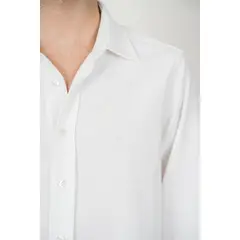 LINNE - Camisa Madrid Hombre Lino Rayón Blanco Tailored Fit