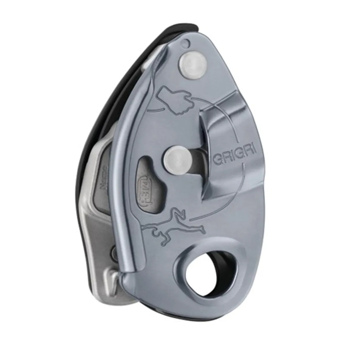 GENERICO - Asegurador Petzl con Frenado Asistido Grigri Gris
