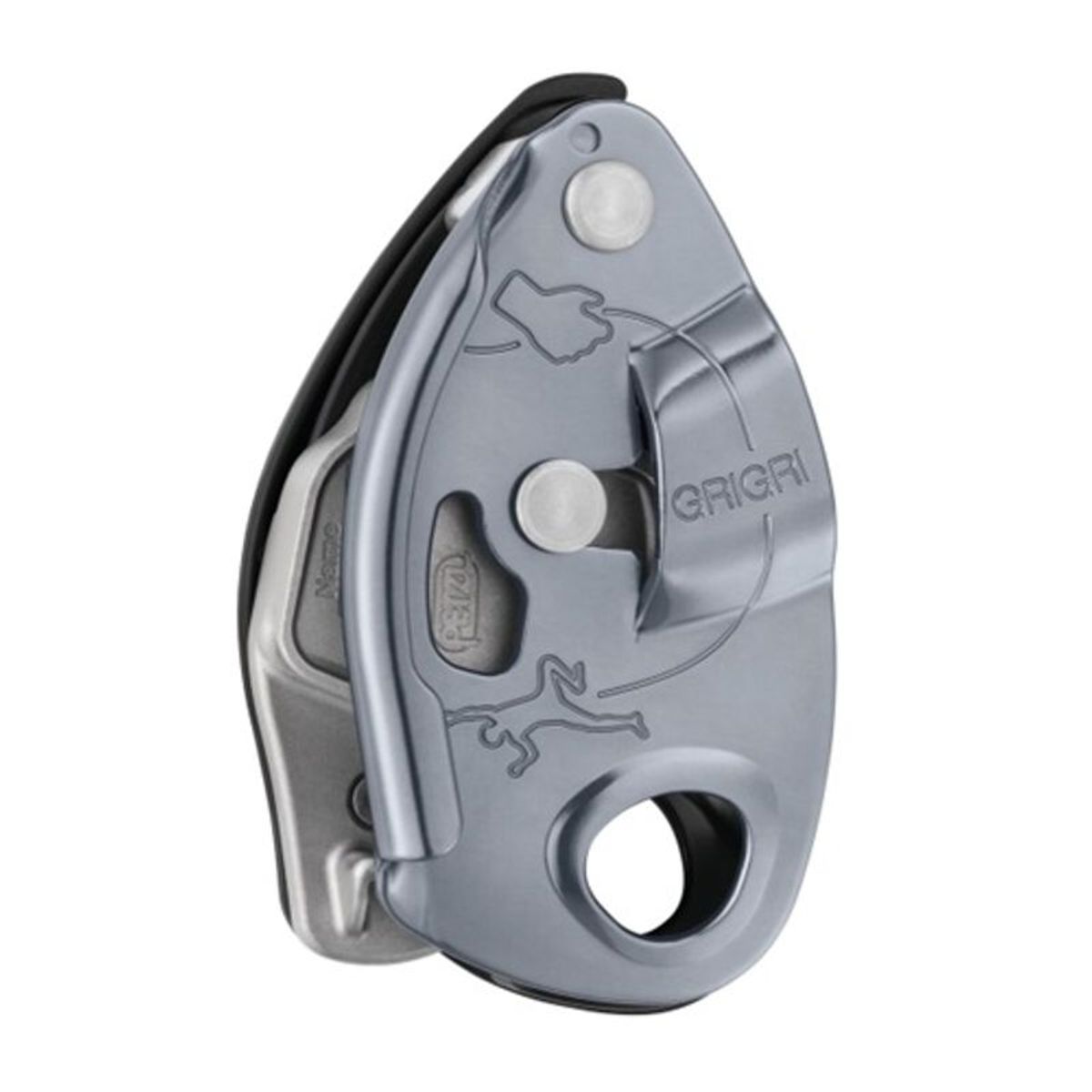 GENERICO - Asegurador Petzl con Frenado Asistido Grigri Gris