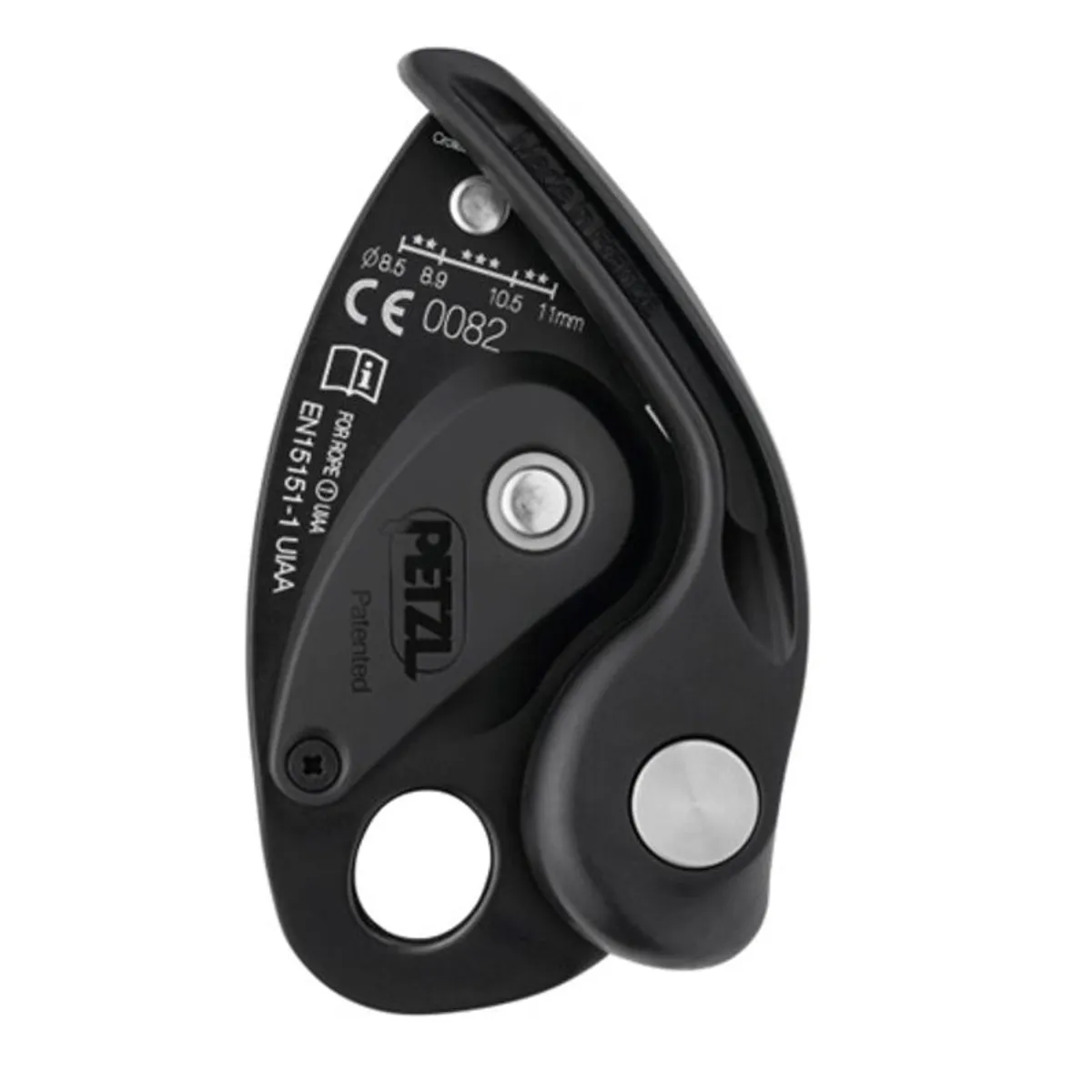 GENERICO - Asegurador Petzl con Frenado Asistido Grigri Gris