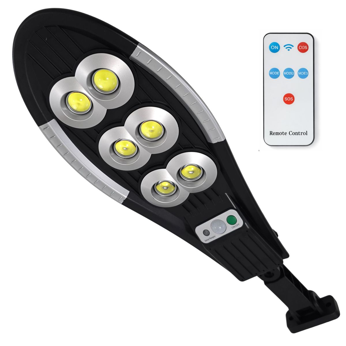 BAZUCA - Foco Solar Led 300w Exterior Sensor Movimiento Ip66 Reflector Alta Potencia Patio Jardín Parcela