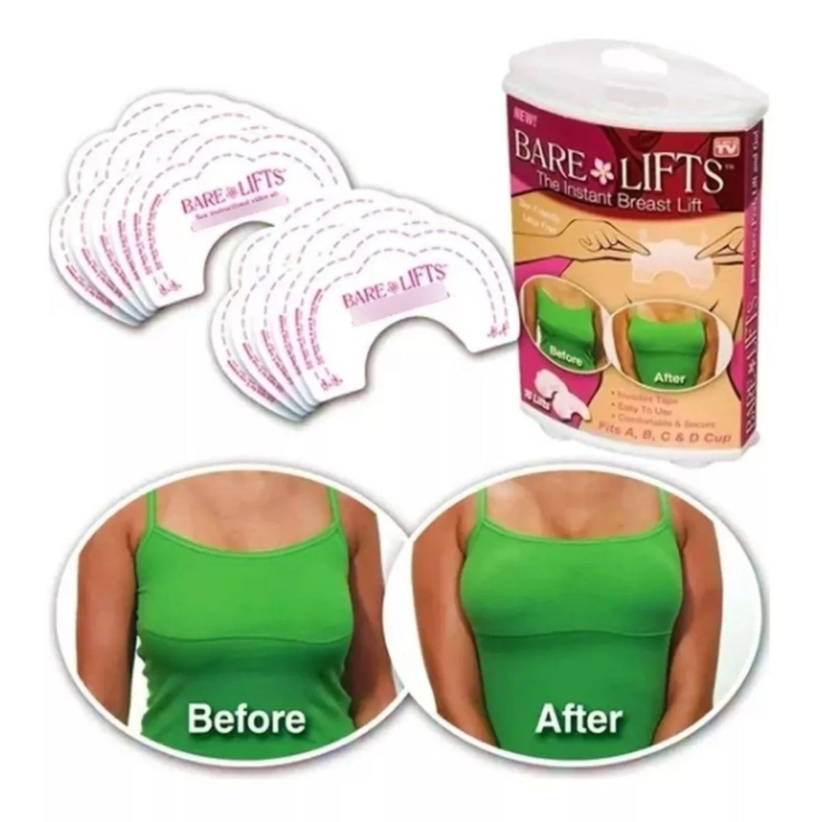 LIKE SHOP - Pack 20 Parches Levanta Busto Adhesivo Push Up 379