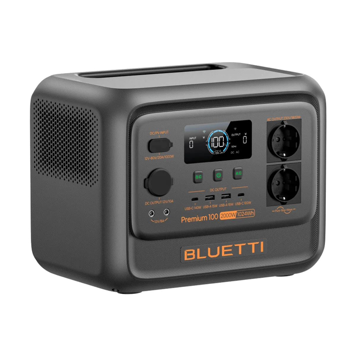 BLUETTI - Estacion de energia Bluetti Premium 100 V2 - 2.000W -1.024 Wh