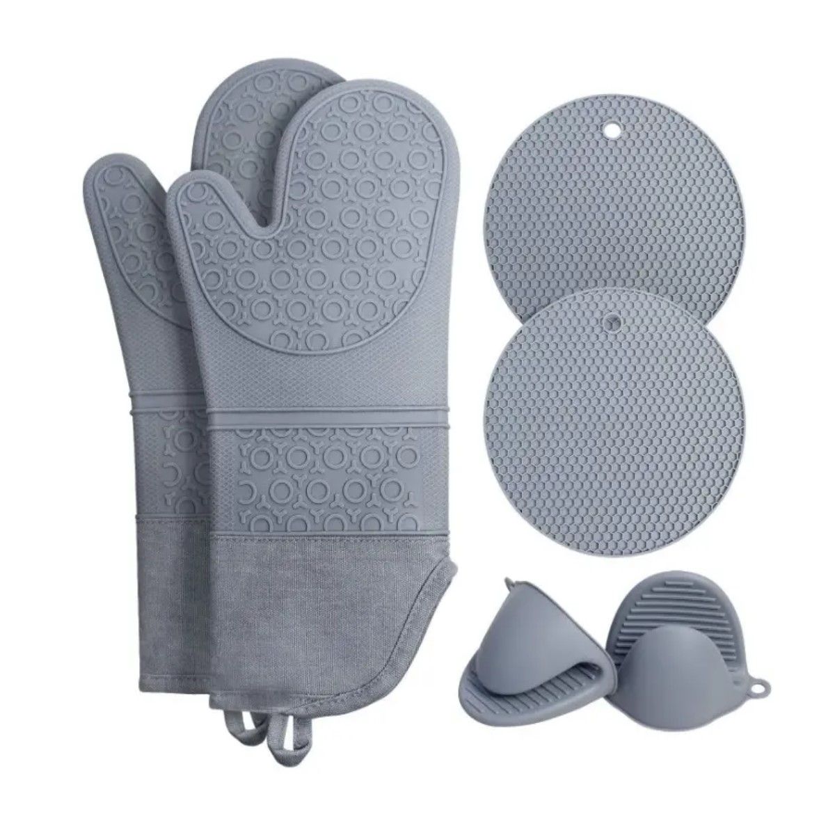 GENERICO - 6pc Guantes Mitones Alta Temperatura Para Panadería Y Hornos BELUG