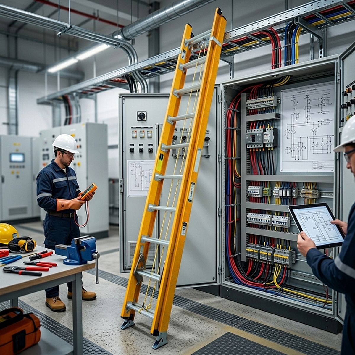 DOER - Escalera extensible DOER, 2x10 Dieléctrica - 5,5mt