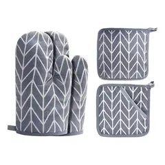 GENERICO - Guantes Para Horno Toma Ollas Protector De Ollas Cocina Bbq BELUG