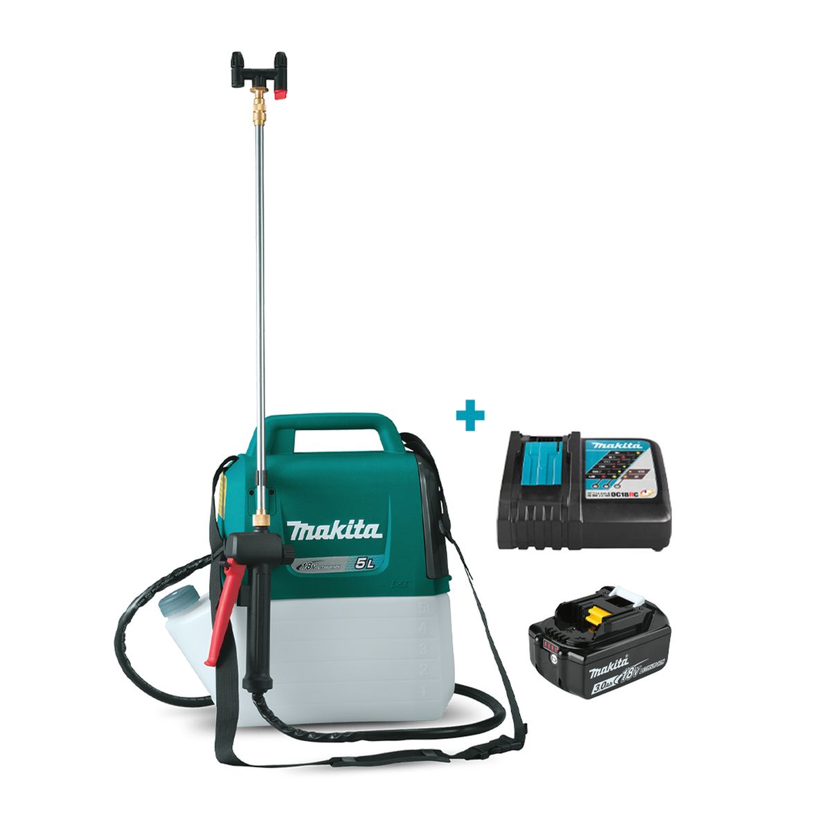 MAKITA - Kit Fumigador De Jardín 5Lts 18v Makita DUS054Z Incl Carg y 1 Bat 3ah