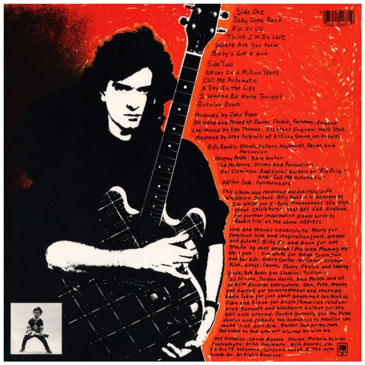 HITWAY MUSIC - BILLY RANKING - GROWIN UP TOO FAST - VINILO USADO