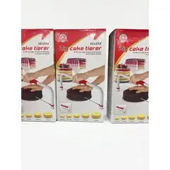 GENERICO - Separador ajustable de acero inoxidable para capas de pasteles de 6 a 16 pulgadas.