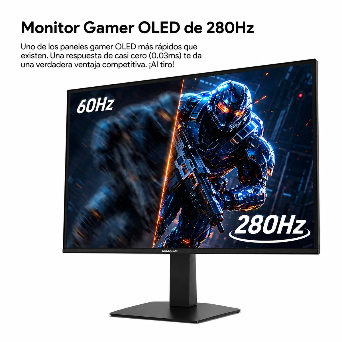 DECO GEAR - Monitor Gamer OLED Deco Gear 27" QHD 2K 280Hz 0.03ms HDR400 HDMI 2.1 ΔE