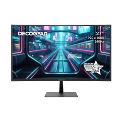 DECO GEAR - 27 Curved 240Hz FHD 169 Gaming Monitor, MPRT, HDMI, DP 1.4