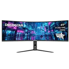 DECO GEAR - 49 QD-OLED 240Hz Curved Ultrawide Gaming Monitor 5120x1440 329 0.03ms HDR400