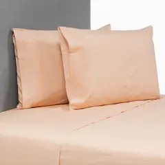 ZAHR - JUEGO DE SABANAS PALO ROSA LISAS KING