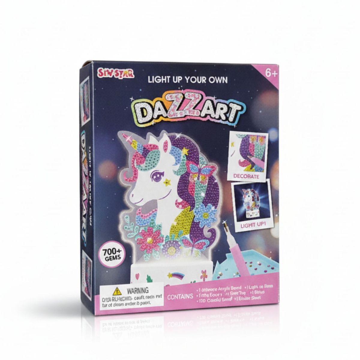 SEW STAR - Decora tu lámpara de unicornio con diamantes