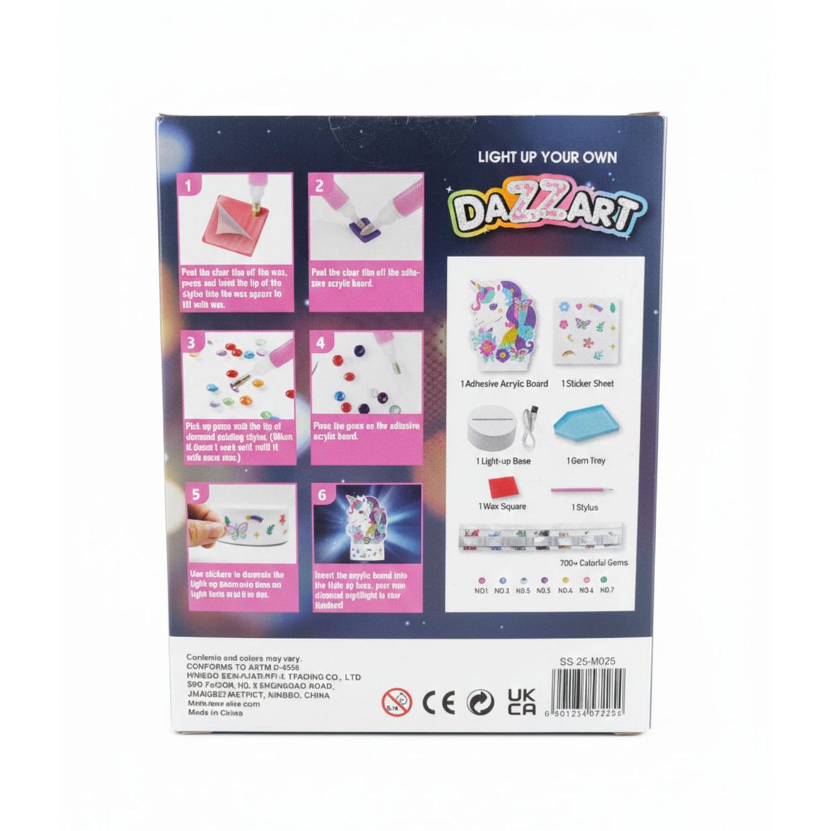 SEW STAR - Decora tu lámpara de unicornio con diamantes