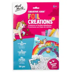 MONT MARTE - Manualidades de unicornios con láminas metálicas 36 pcs
