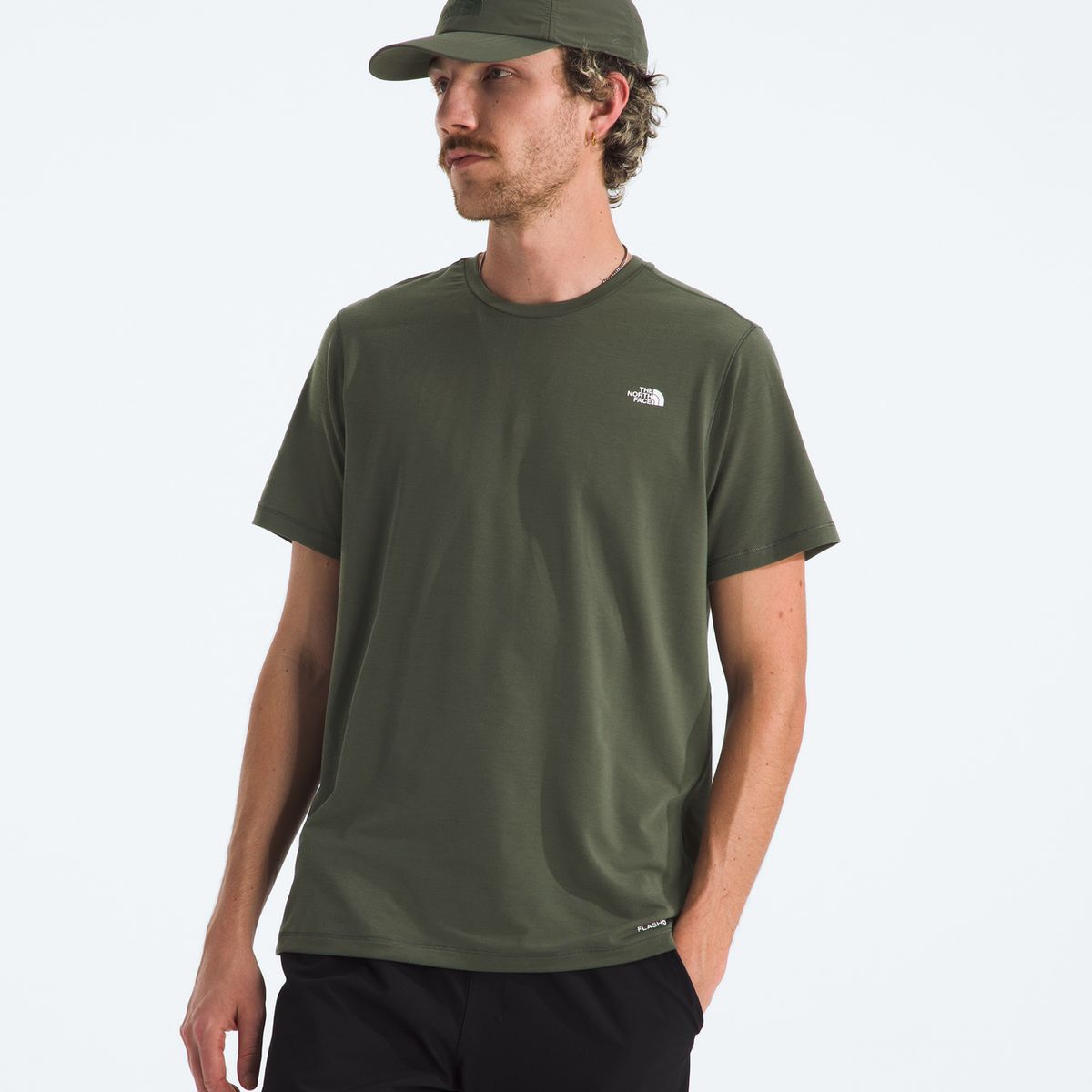 THE NORTH FACE - Polera Adventure Tee Hombre Verde Oscuro
