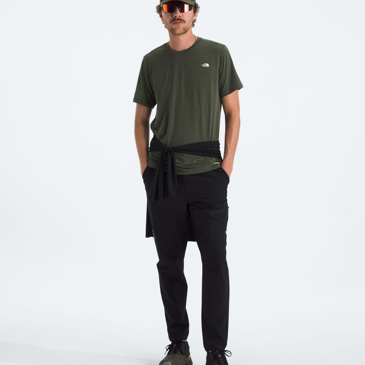 THE NORTH FACE - Polera Adventure Tee Hombre Verde Oscuro