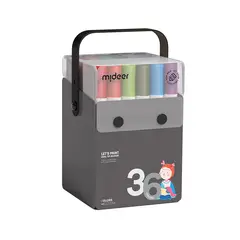 MIDEER - Rotulador de doble punta 36 colores lavables
