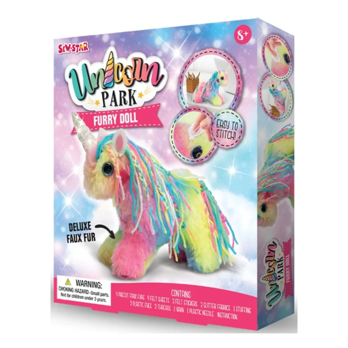 SEW STAR - Kit manualidades crea un mini peluche de unicornio