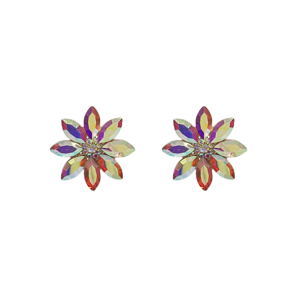 GENERICO - Aros De Fantasía Para Fiesta De Cristales Pendientes Stars