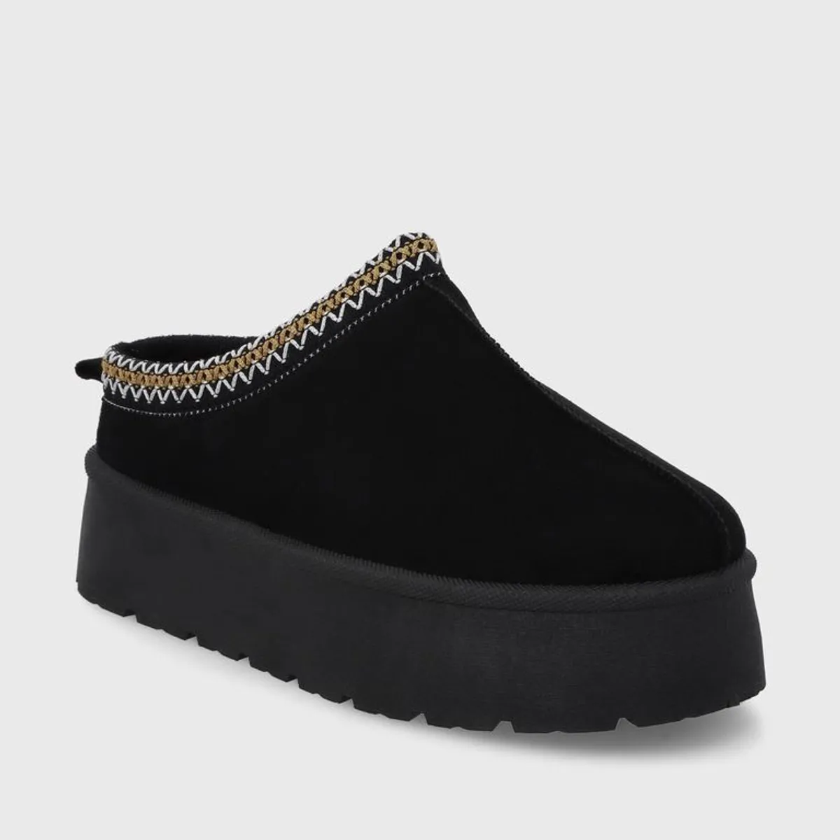 GOTTA - Pantufla Plataforma Negra Mujer 48112