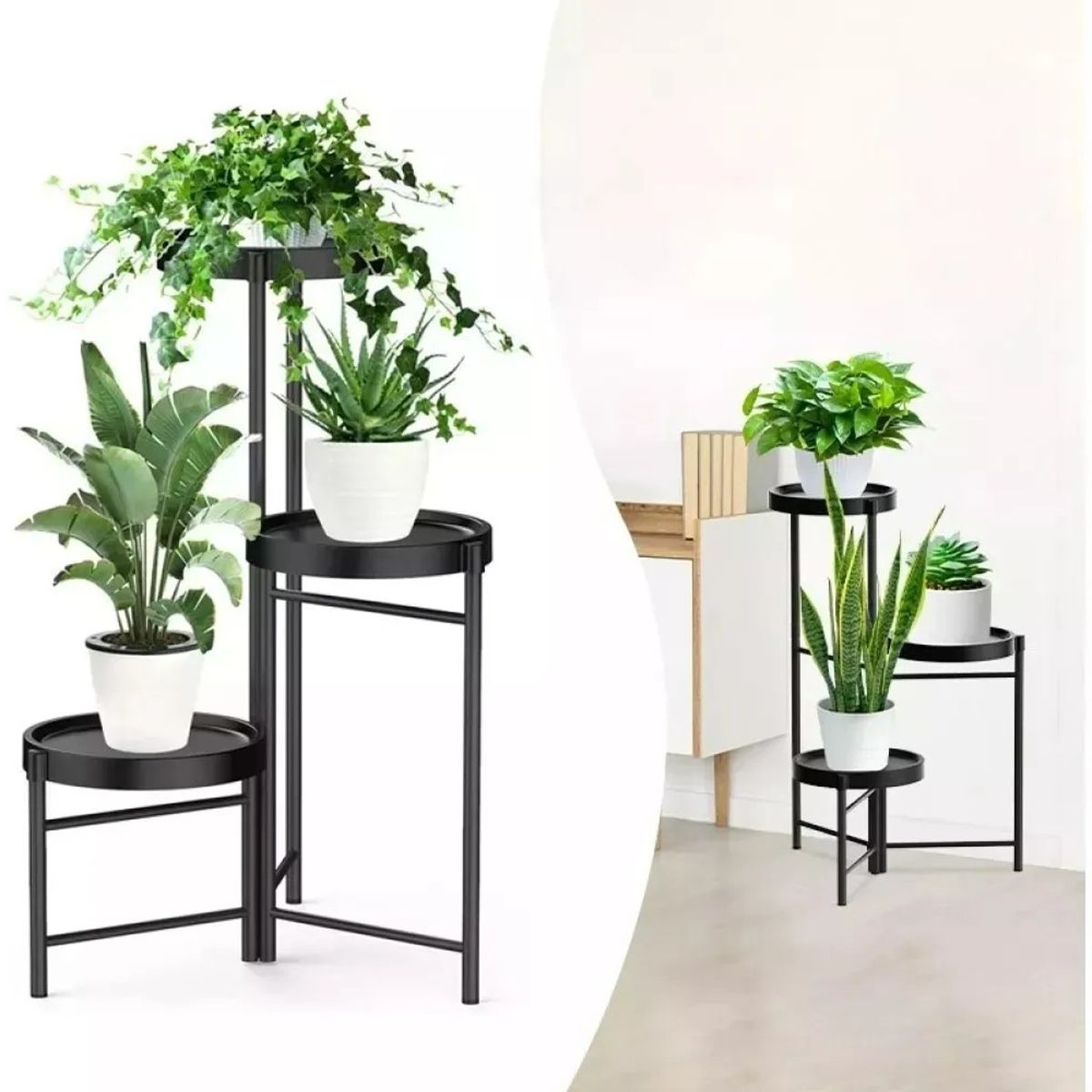 GENERICO - Set Organizador 3 Pedestal Desmontable Metal