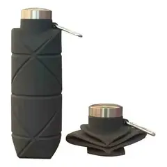 GENERICO - Botella Deportiva Portátil 100% Silicona Plegable