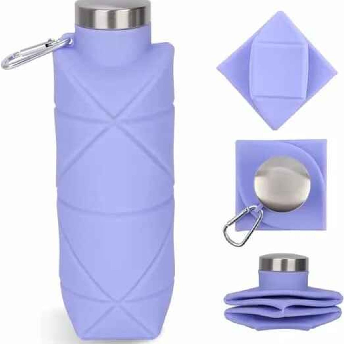 GENERICO - Botella Deportiva Portátil 100% Silicona Plegable