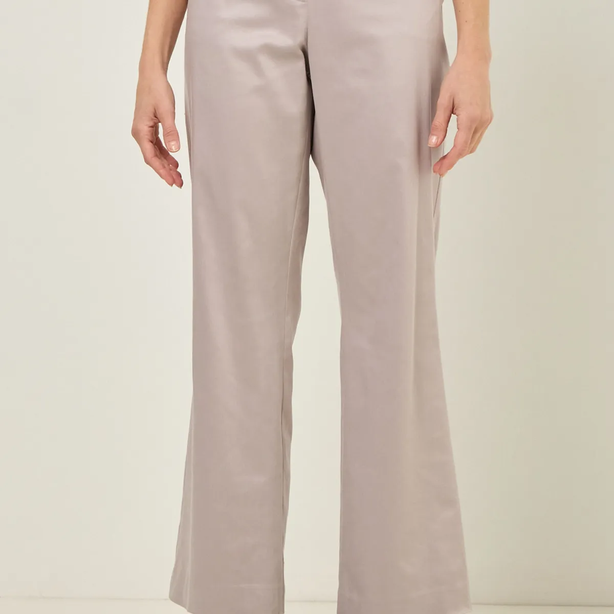 MA GRIFFE - Pantalon Gris Mujer Magriffe