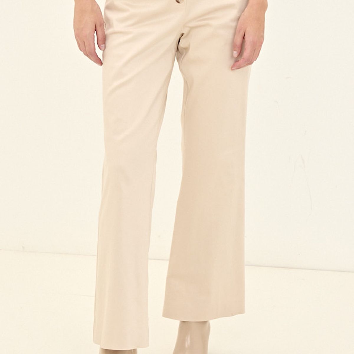MA GRIFFE - Pantalon Beige Mujer Magriffe