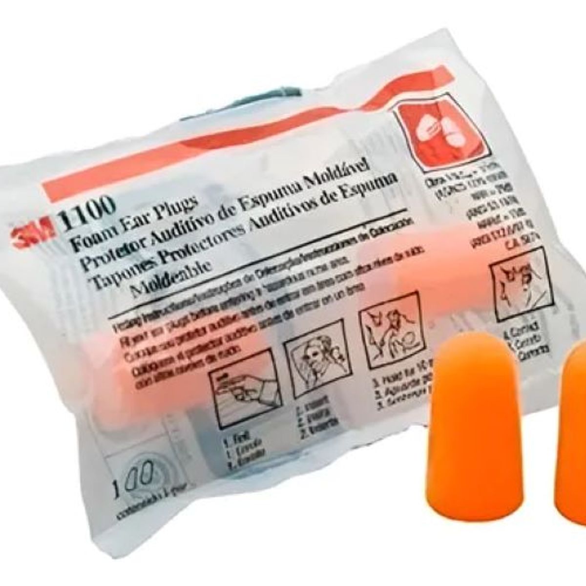 METALFER - Tapon Auditivo 3m 1100 Pack  50 Unidades