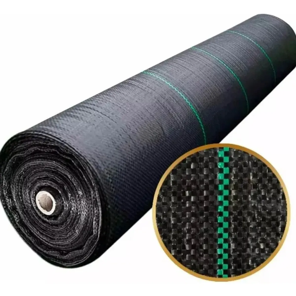 GENERICO - Malla Antimaleza ground Cover Lona Antimaleza Negro 15x100m