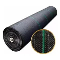 GENERICO - Malla Antimaleza ground Cover Lona Antimaleza Negro 15x100m
