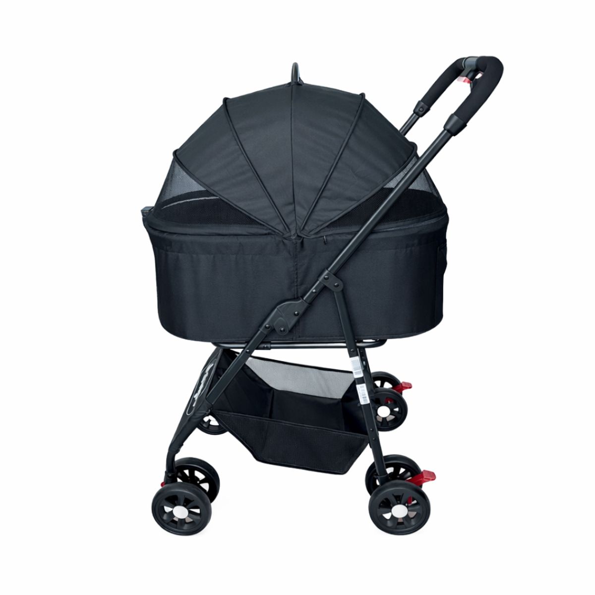 BEBEGLO - Coche Moises para macotas 2 en 1 Petglo RS-820 Negro