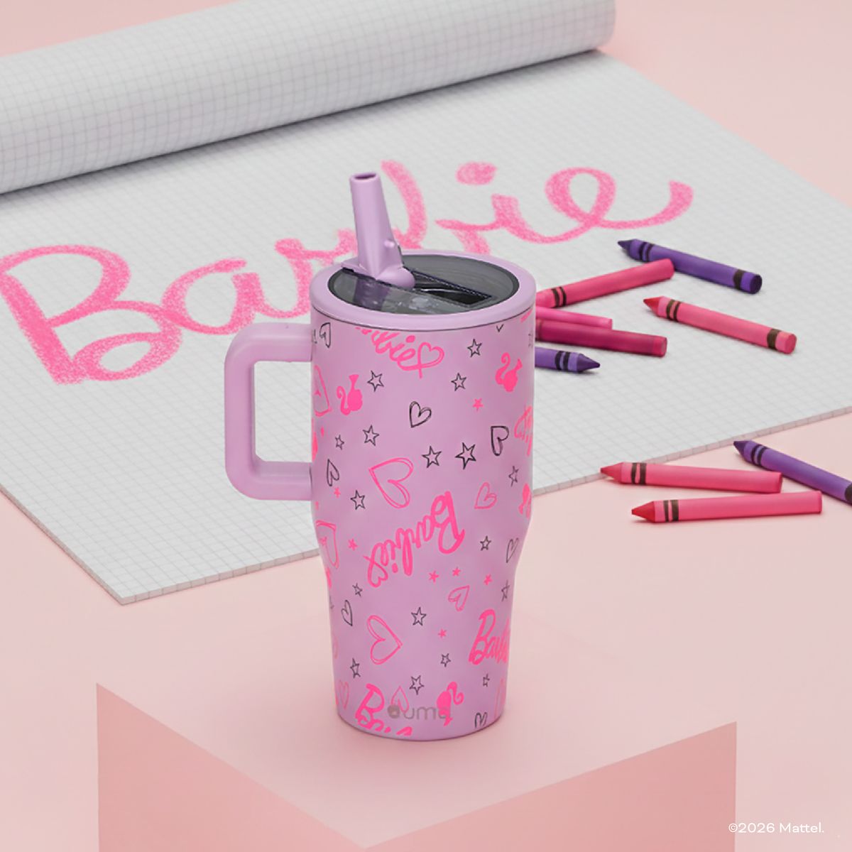 UMA - Vaso Térmico Tumbler Mug Barbie Love 590ml Acero Inox UMA