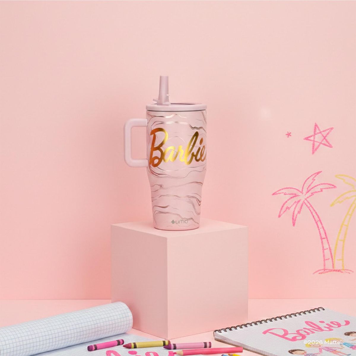 UMA - Vaso Térmico Tumbler Mug Barbie Dreams 590ml Acero Inox UMA