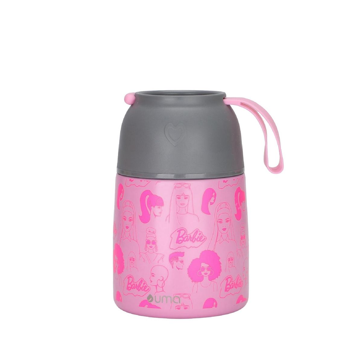 UMA - Termo Comida Barbie & Friends + Cuchara 450ml Acero Inox UMA