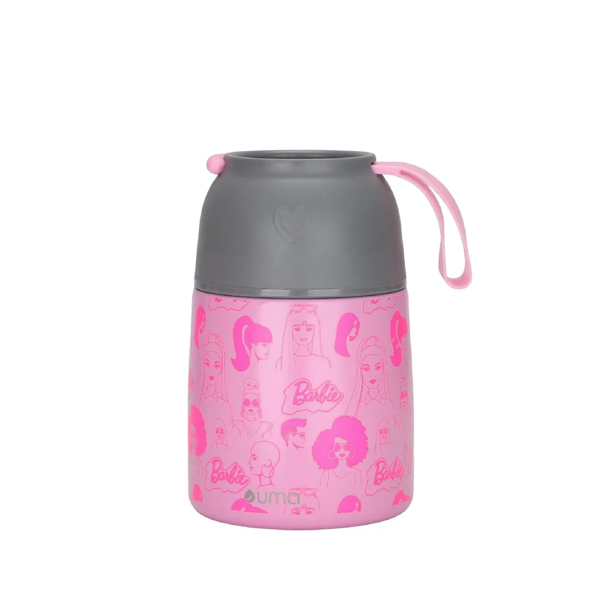 UMA - Termo Comida Barbie & Friends + Cuchara 450ml Acero Inox UMA