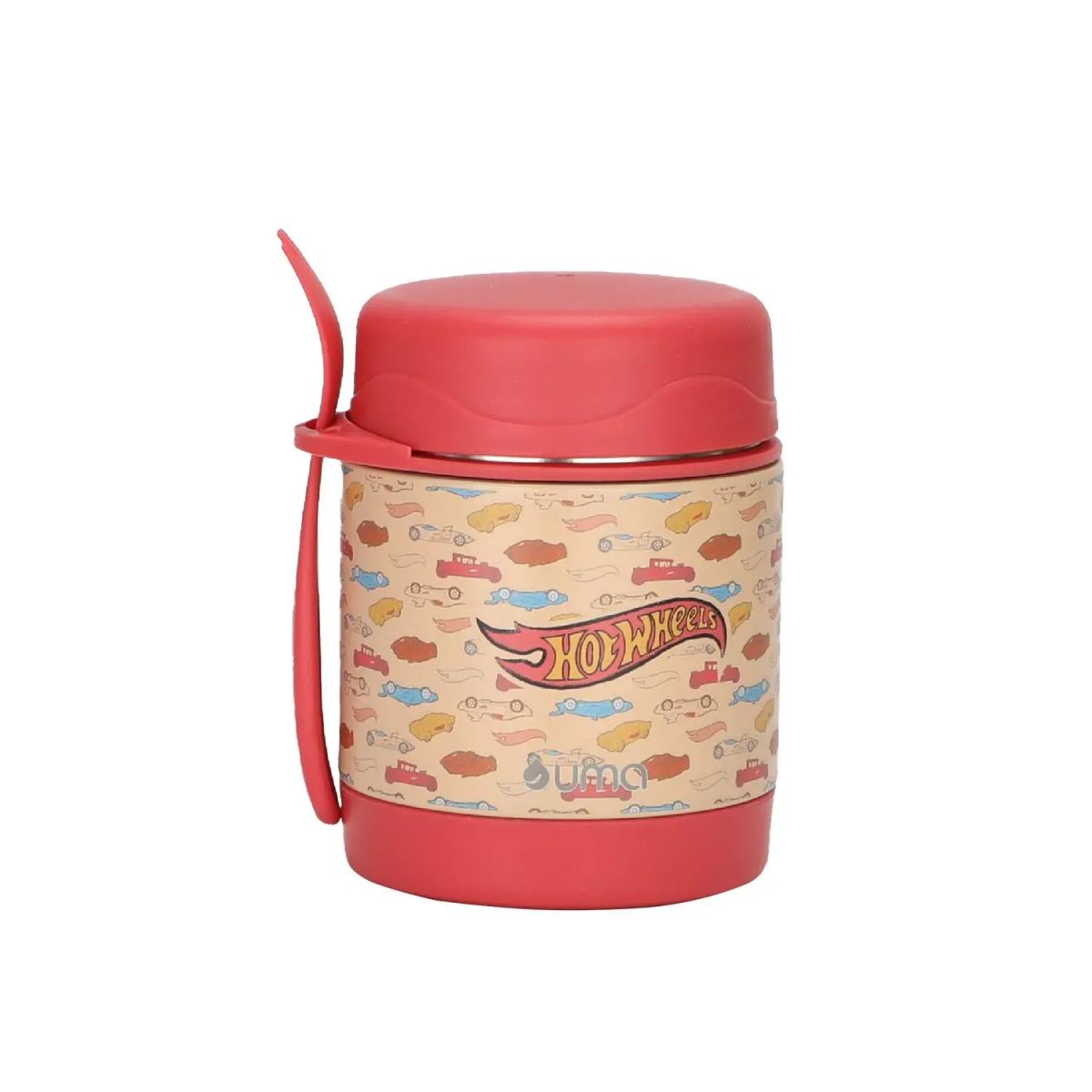 UMA - Termo Comida Hot Wheels Class + Cuchara 330ml Acero Inox UMA