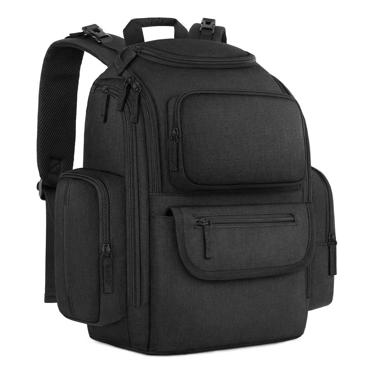 GENERICO - Mochila Pañalera Para Bebé, Impermeable Y Espaciosa, Con Bolsillos Térmicos Para Biberón, Color Negro BELUG