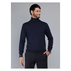 ARROW - Sweater Cuello Alto Regular Fit Azul Marino